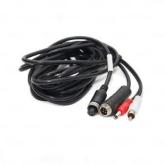 Кабель 4pin (мама) — 4pin (папа) + 1audio + 1power 5m