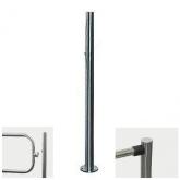 PERCo-BH02 2-05/EL стойка с фиксатором поворотной створки и с 2-мя отверстиями для крепления патр/